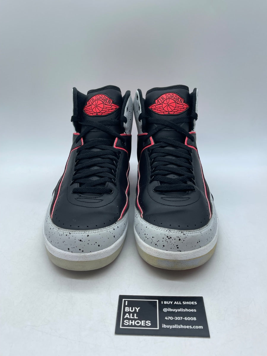 Jordan 2 Retro Infrared Cement 13 (Heavily Worn Pre-Owned) - Image 2