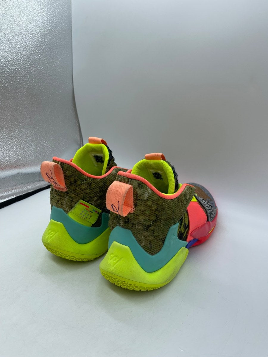 Jordan Zer0.2 SP Why Not? 11.5 (Moderately Worn Pre-Owned)JordanCamo Green/Volt/Infrared/Hyper Turquoise - Image 5