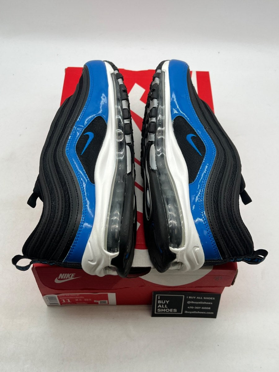 Nike Air Max 97 Black Blue Nebula 11 (Lightly Worn Pre-Owned) - Image 7