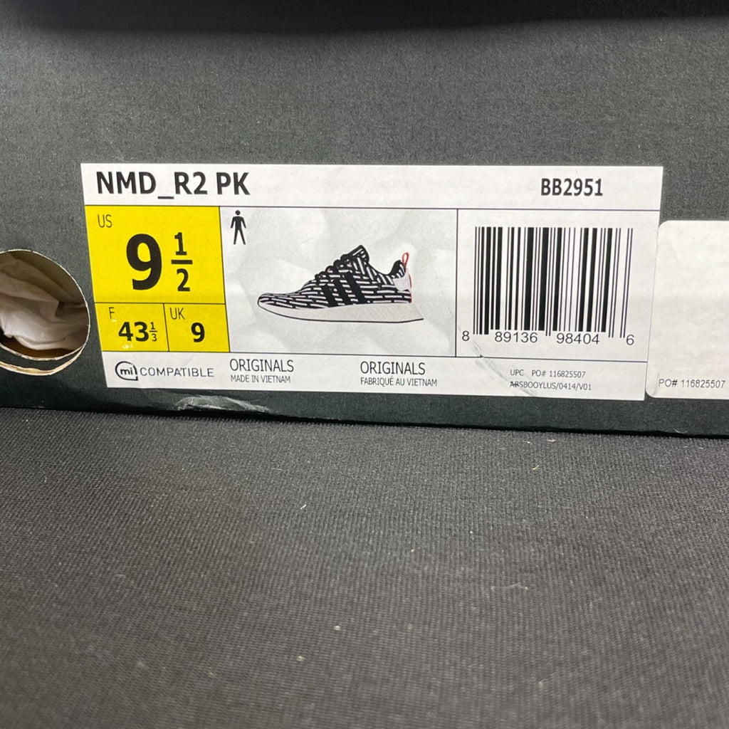 adidas NMD R2 Black White 9.5 (Moderately Worn Pre-Owned)adidasCore Black/Footwear White - Image 7