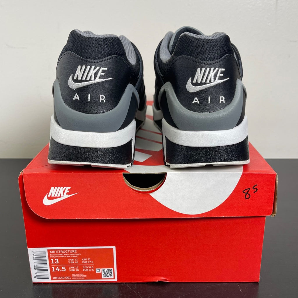 Nike Air Structure Triax 91 Black Smoke Grey 13 (Moderately Worn Pre-Owned)NikeBlack/Smoke Grey/Summit White - Image 4