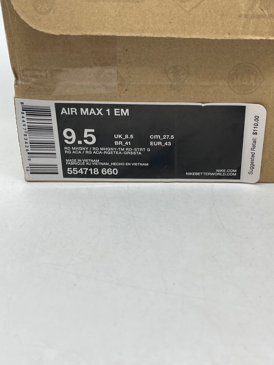 Nike Air Max 1 EM London 9.5 (Moderately Worn Pre-Owned)NikeRedmhgny/Red Mhgny-Team Red-Strt G - Image 9