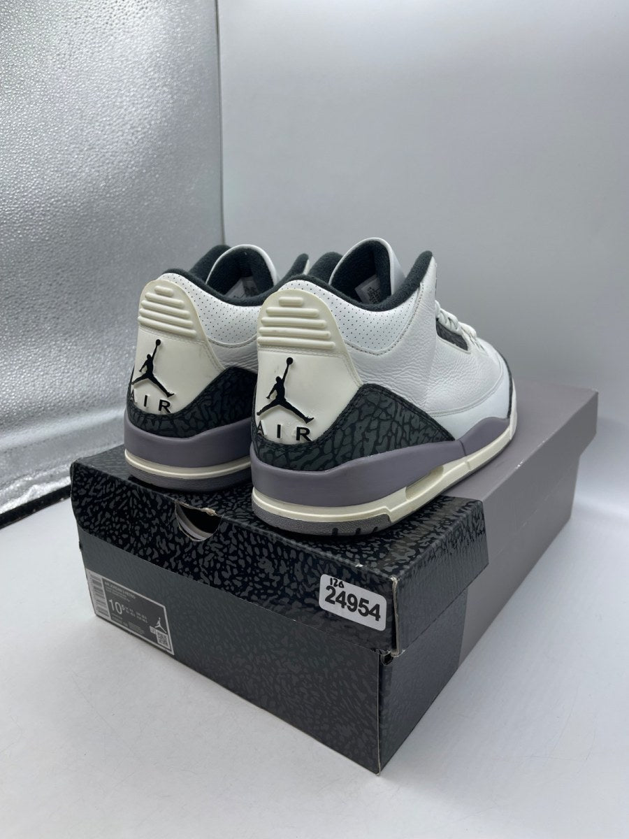Jordan 3 Retro Cement Grey 10.5 (Moderately Worn Pre-Owned)JordanSummit White/Fire Red/Cement Grey/Black - Image 5