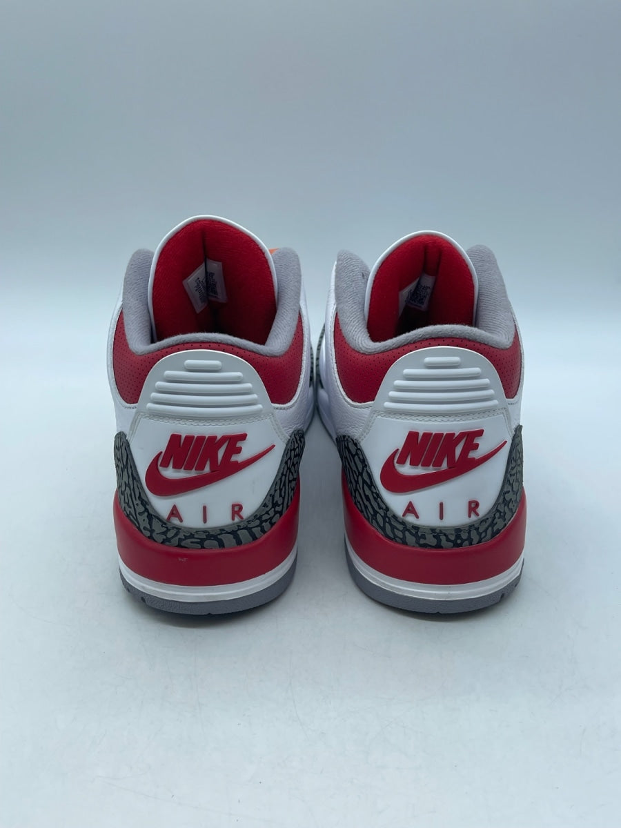 Jordan 3 Retro Fire Red (2022) 13 (Moderately Worn Pre-Owned)JordanWhite/Fire Red/Cement Grey/Black - Image 3