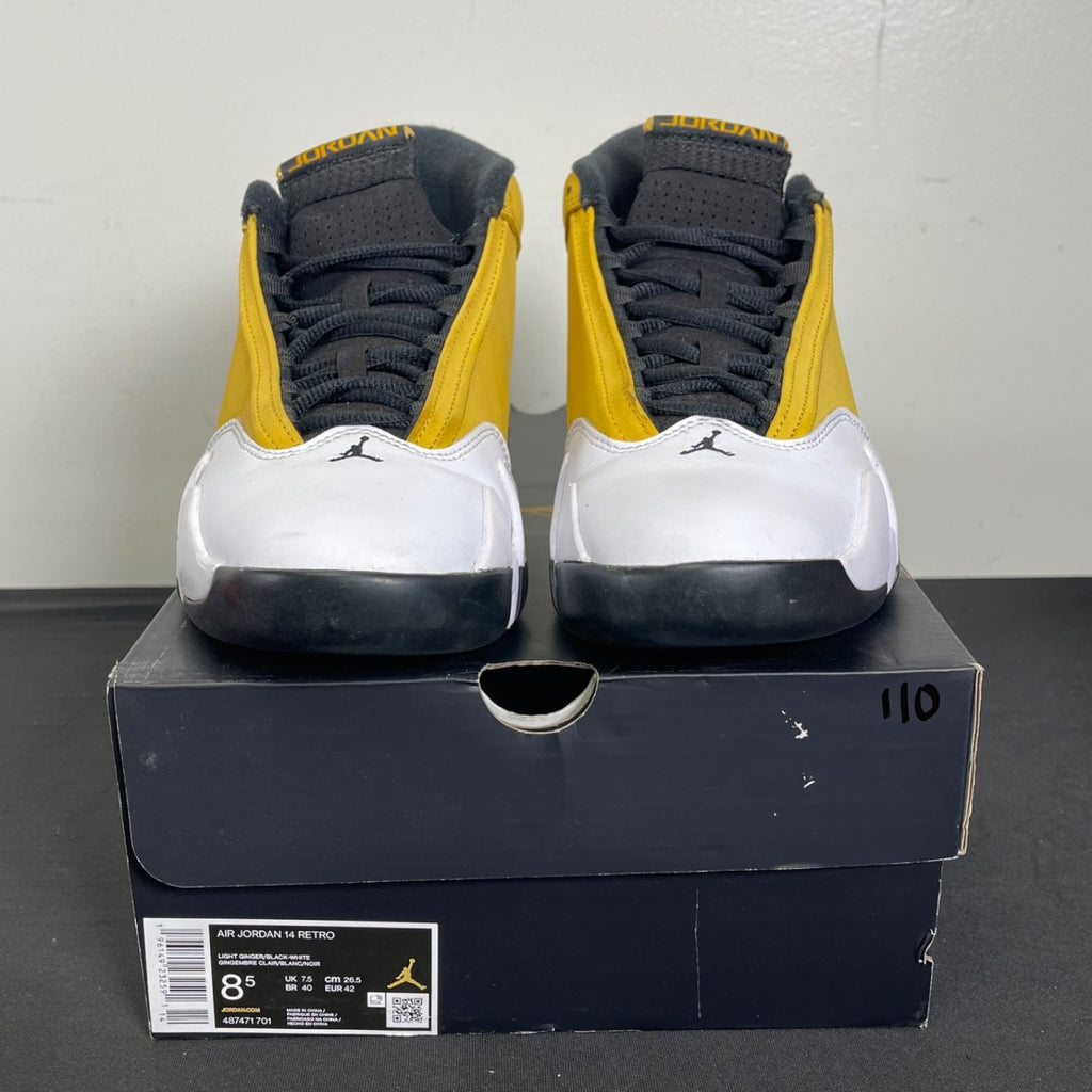 Jordan 14 Retro Light Ginger (2022) 8.5 (Moderately Worn Pre-Owned)JordanLight Ginger/Black/White - Image 2