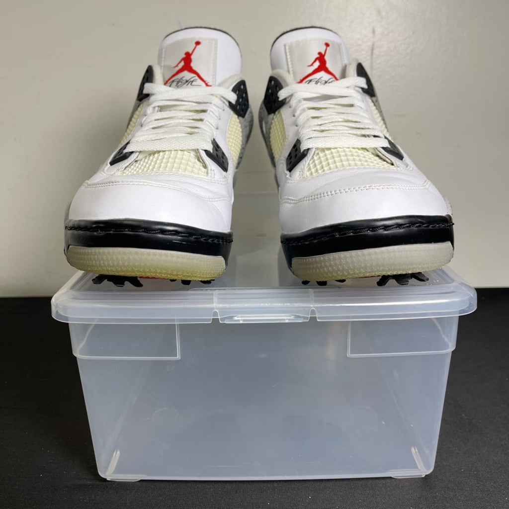 Jordan 4 Retro Golf White Cement (Size 10.5) - aux