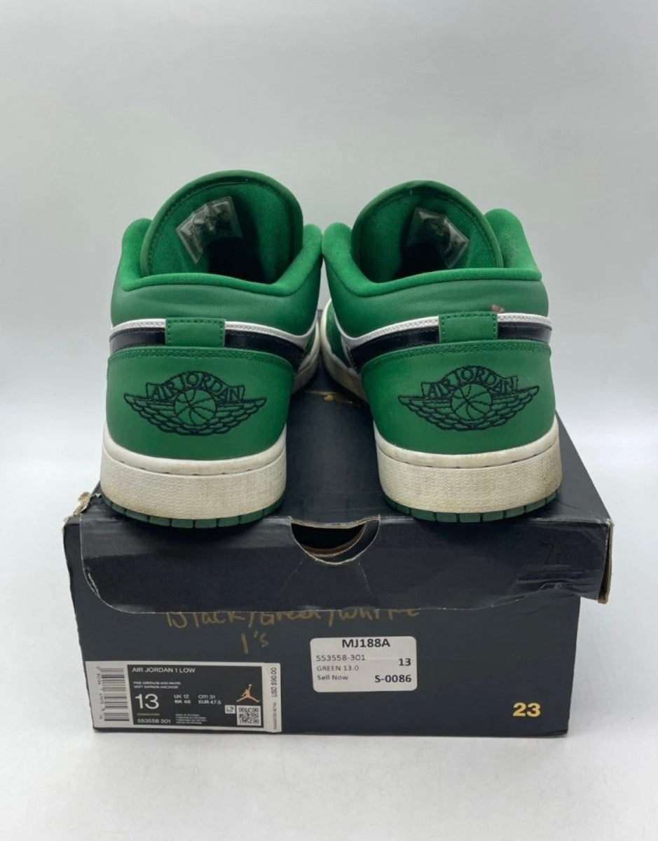 Jordan 1 Low Pine Green 13 (Heavily Worn Pre-Owned)JordanPine Green/Black-White - Image 5