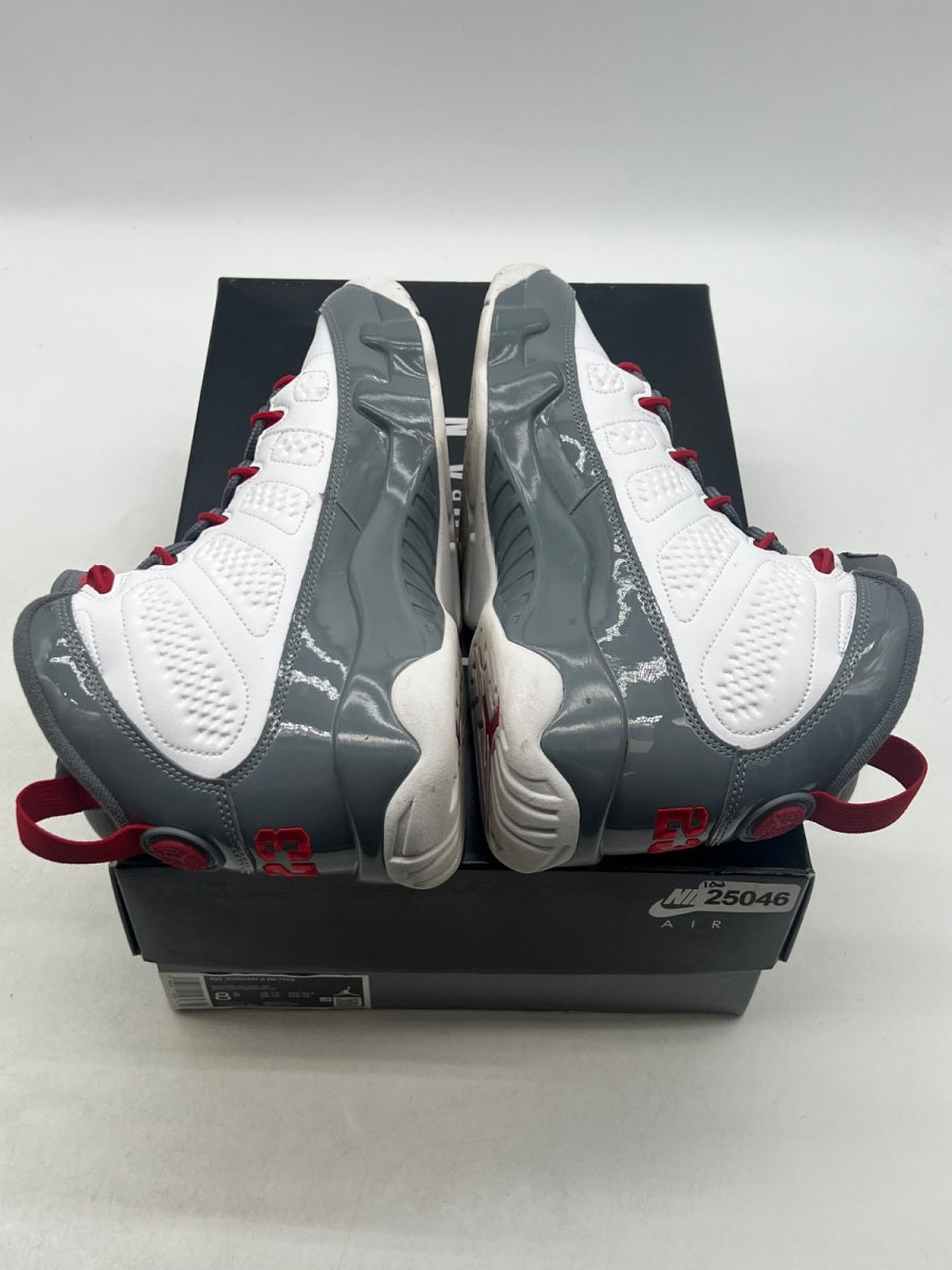 Jordan 9 Retro Fire Red 8.5 (Moderately Worn Pre-Owned)JordanWhite/Fire Red/Cool Grey - Image 7