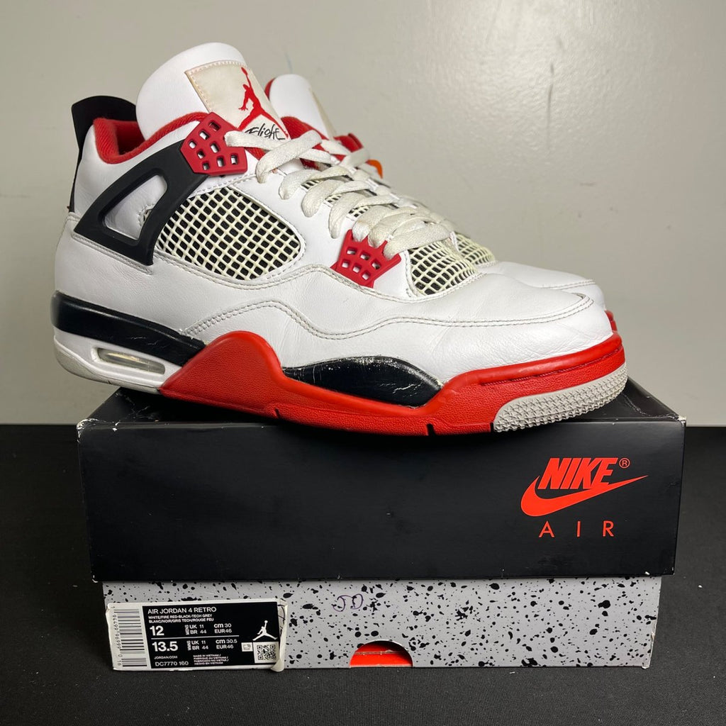 Jordan 4 Retro Fire Red (2020) (Size 12) - aux