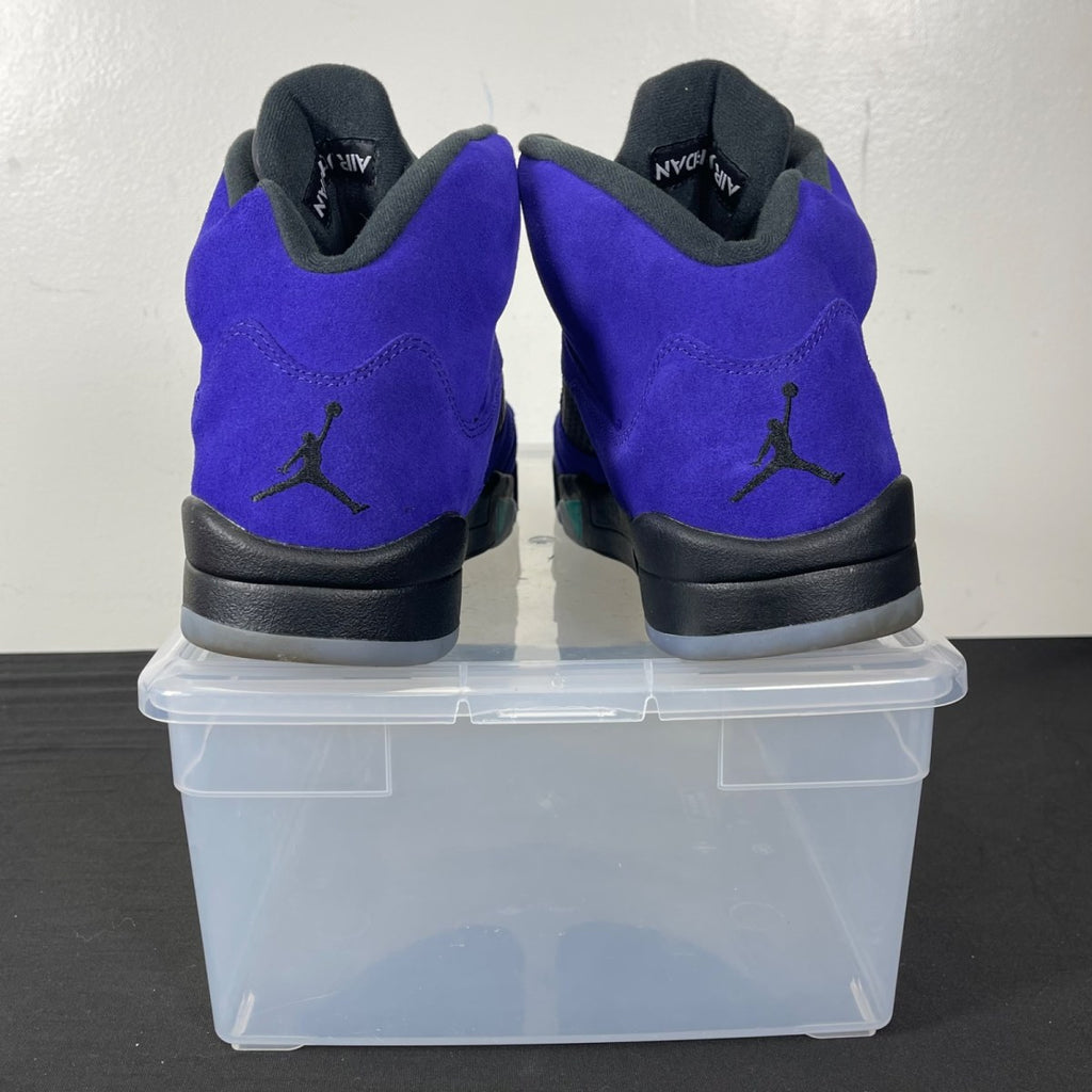 Jordan 5 Retro Alternate Grape 10 (Moderately Worn Pre-Owned)JordanGrape Ice/New Emerald-Black - Image 4