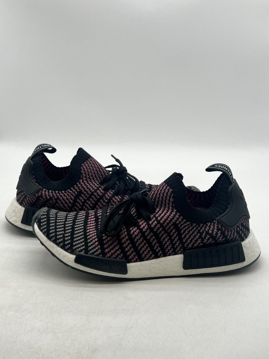 adidas NMD R1 STLT Black Grey Solar Pink 13 (Lightly Worn Pre-Owned) - Image 1