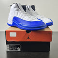 Jordan 12 Retro Blueberry 11 (Lightly Worn Pre-Owned)JordanWhite/Black-Game Royal - Image 1