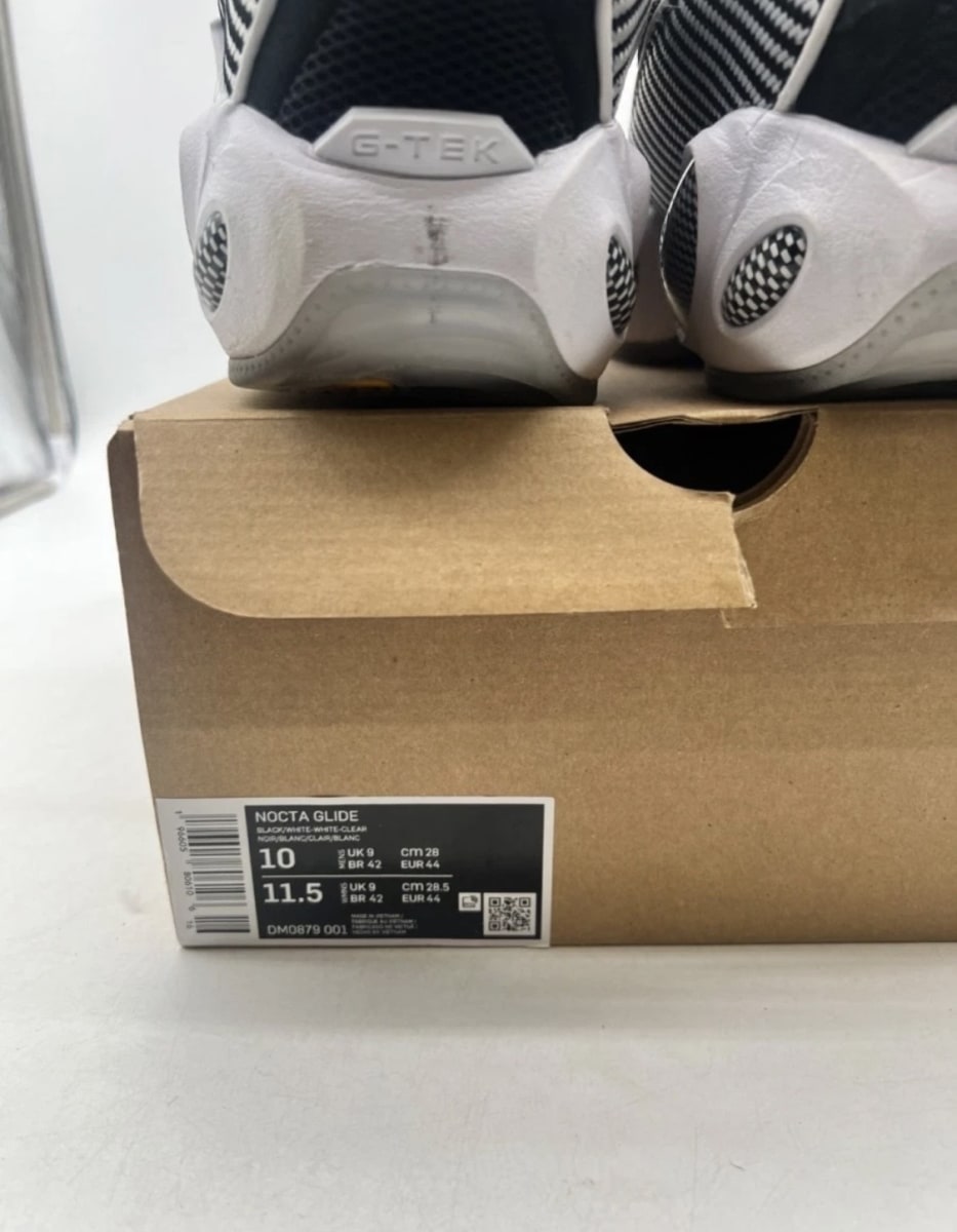 Nike NOCTA Glide Drake Black 10 (Lightly Worn Pre-Owned)NikeBlack/White-White-Clear - Image 6