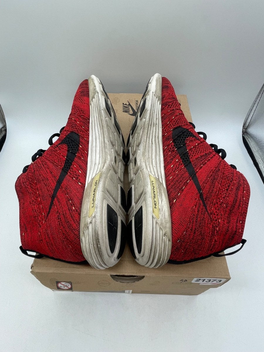 Nike Lunar Flyknit Chukka 'University Red' 10.5 (Heavily Worn Pre-Owned)Nike - Image 6