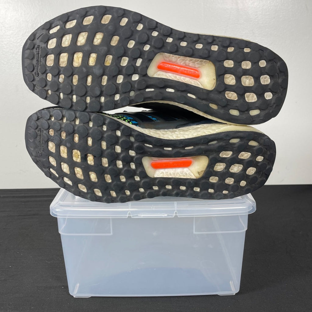 adidas Ultra Boost 5.0 DNA Black Team Solar Green Blue 10 (Moderately Worn Pre-Owned)adidasCore Black/Team Solar Green/Team Solar Orange - Image 5