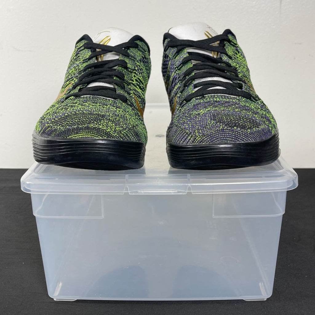 Nike Kobe 9 Low Mamba Moment (Nike ID) 11 (Moderately Worn Pre-Owned)NikeGreen/Purple - Image 2