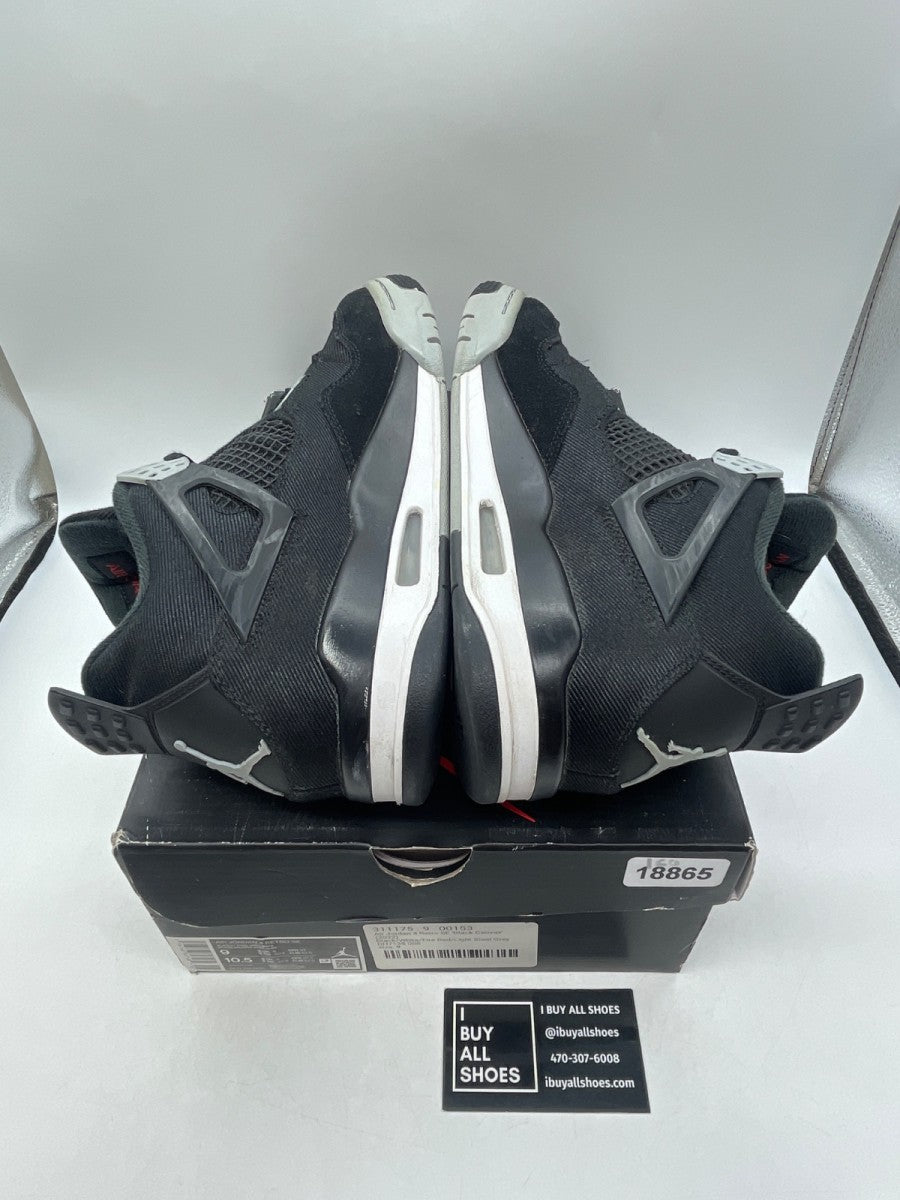 Jordan 4 Retro SE Black Canvas 9 (Heavily Worn Pre-Owned) - Image 6