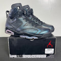 Jordan 6 Retro All-Star Chameleon (2017) 12 (Moderately Worn Pre-Owned)JordanBlack/Black-Metallic Silver-White - Image 1