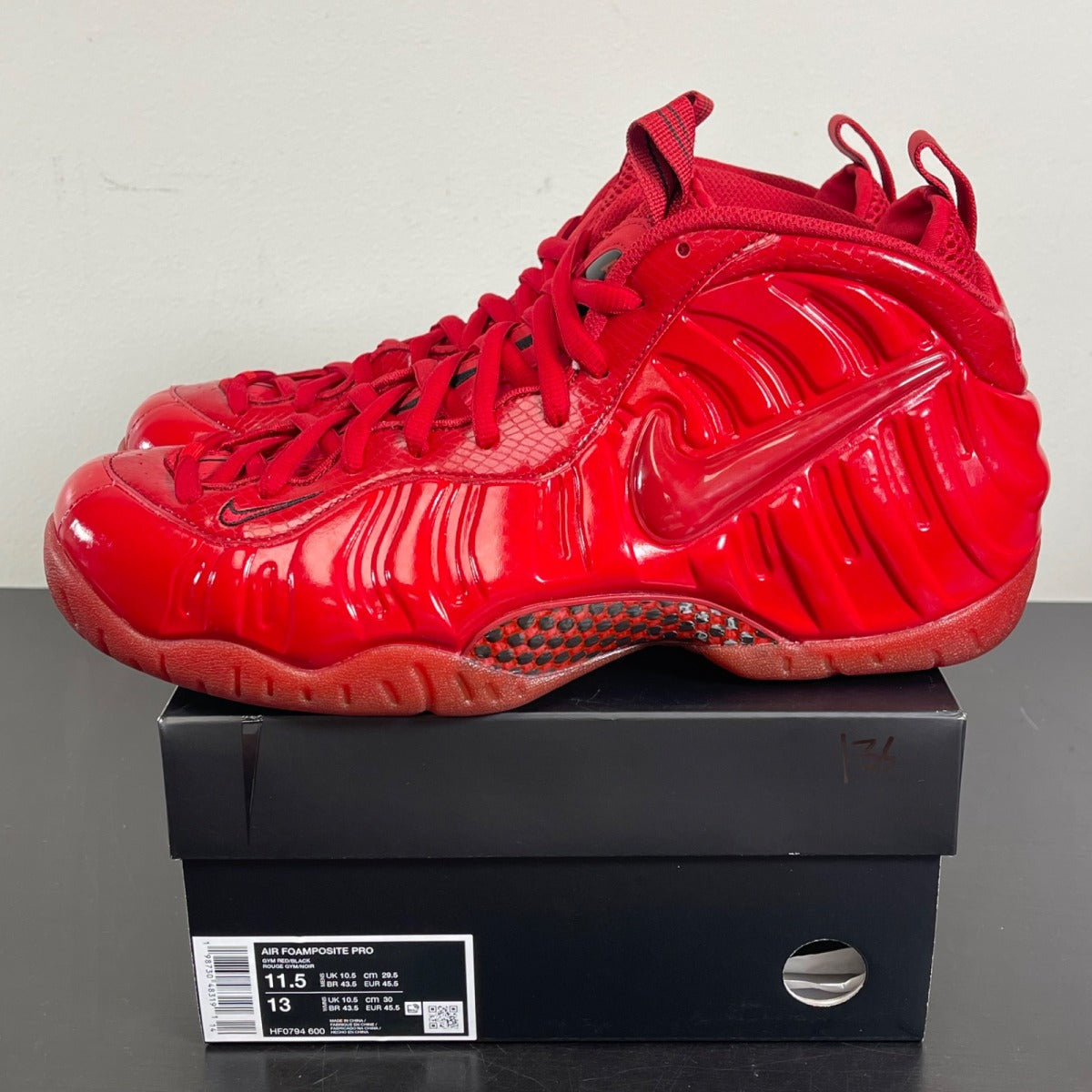 Nike Air Foamposite Pro Red October (2026) 11.5 (Moderately Worn Pre-Owned)NikeGym Red/Black - Image 3