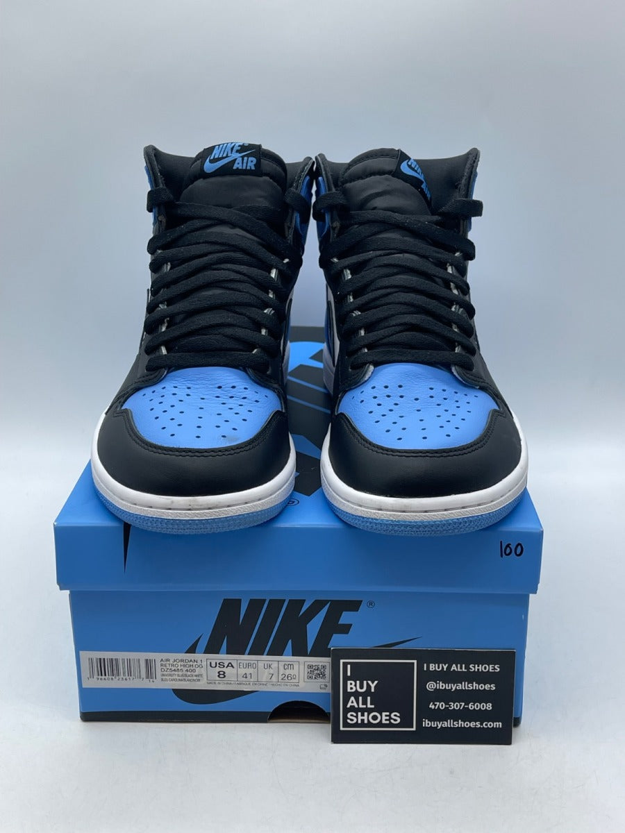 Jordan 1 Retro High OG UNC Toe 8 (Moderately Worn Pre-Owned) - Image 2