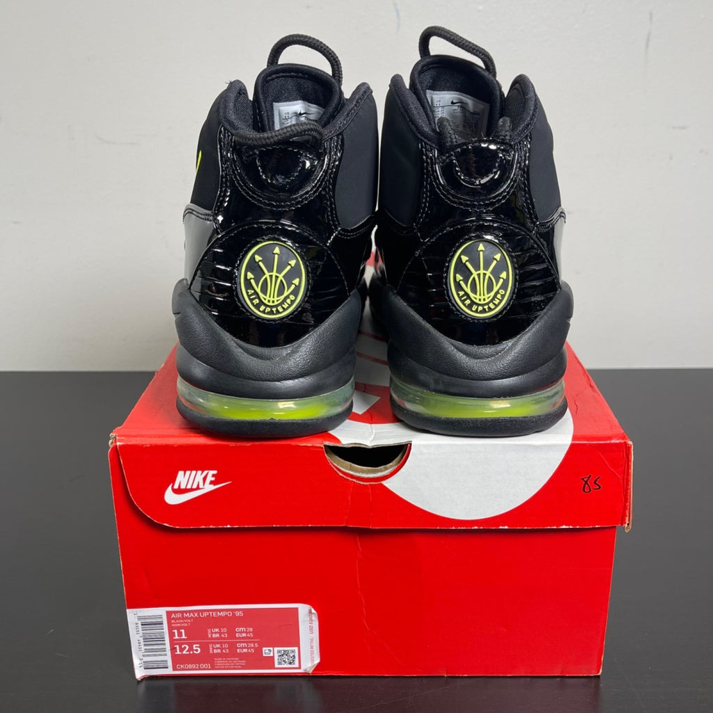Nike Air Max Uptempo 95 Black Volt 11 (Moderately Worn Pre-Owned)NikeBlack/Volt - Image 4