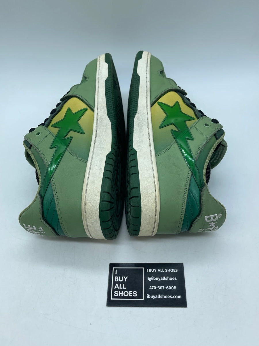 A Bathing Ape Bape SK8 Sta Green Grey 12 (Moderately Worn Pre-Owned) - Image 6