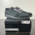 Jordan 1 Retro Low OG SP Travis Scott Black Phantom 10.5 (Lightly Worn Pre-Owned)JordanBlack/Phantom-Ale Brown-Racer Blue-Team Orange - Image 1