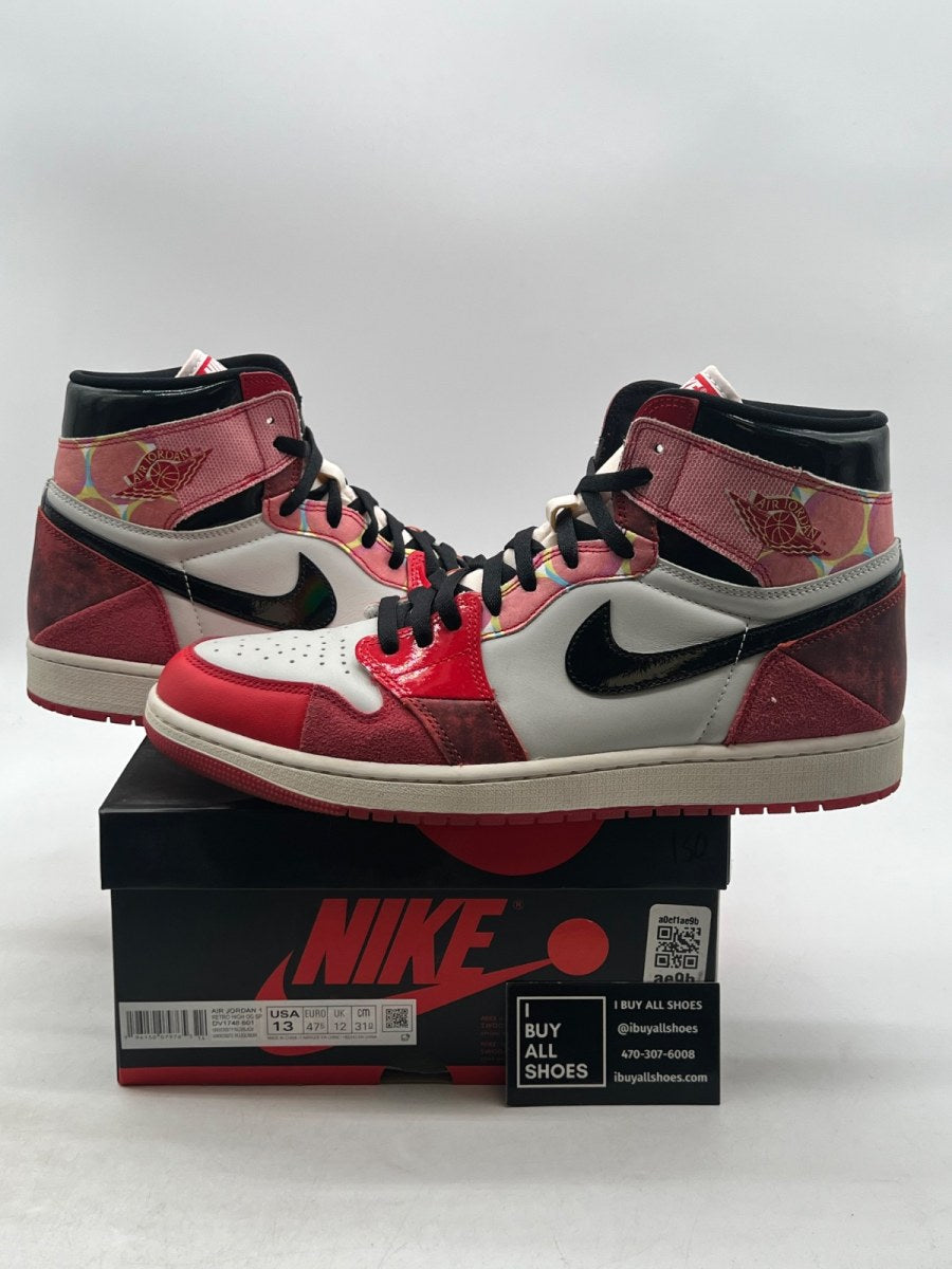 Jordan 1 Retro High OG Spider-Man Across the Spider-Verse 13 (Lightly Worn Pre-Owned) - Image 1