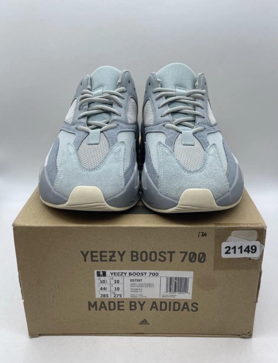 adidas Yeezy Boost 700 Inertia 10.5 (Lightly Worn Pre-Owned)adidasGrey/Grey/Inertia - Image 2