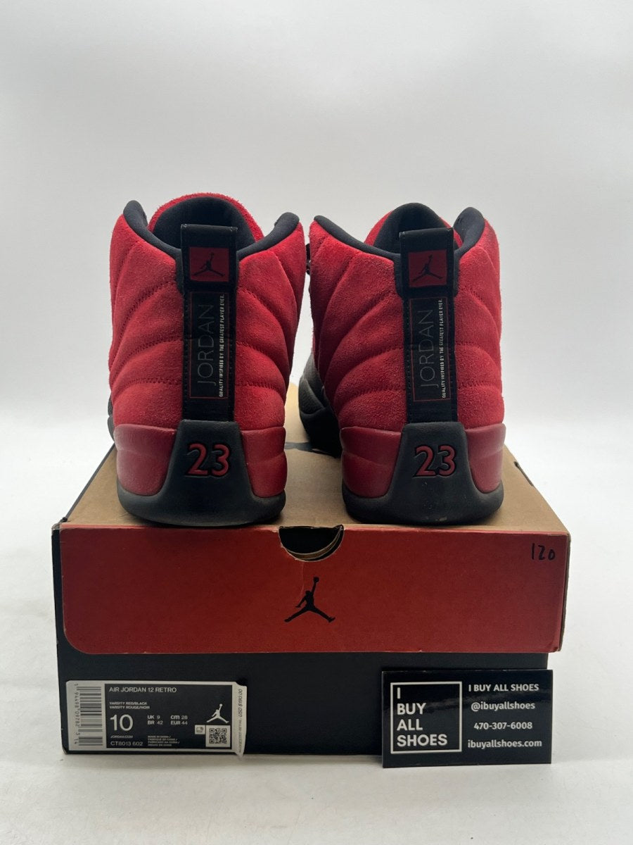 Jordan 12 Retro Reverse Flu Game 10 (Moderately Worn Pre-Owned) - Image 3