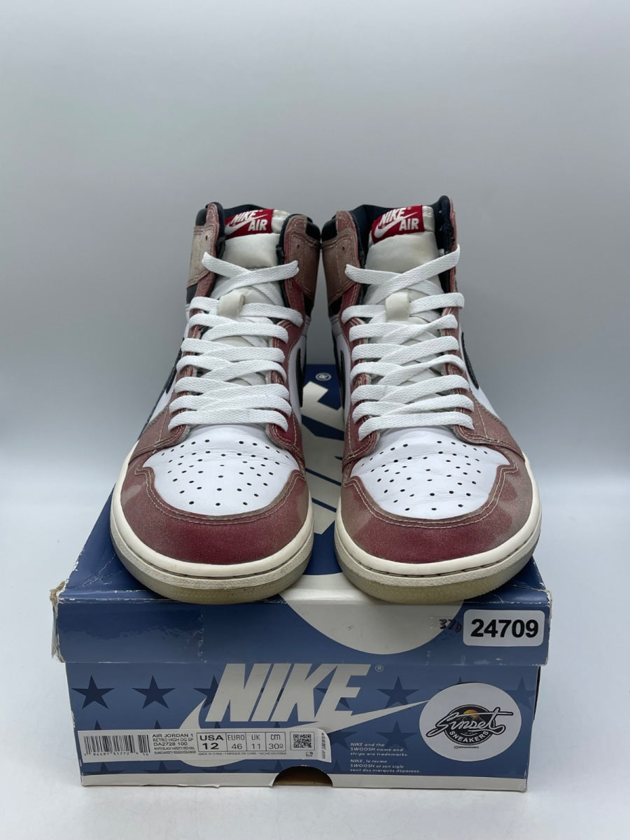 Jordan 1 Retro High Trophy Room Chicago 12 (Moderately Worn Pre-Owned)JordanWhite/Varsity Red-Sail-Black - Image 2