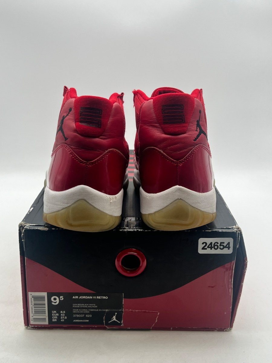 Jordan 11 Retro Win Like 96 9.5 (Heavily Worn Pre-Owned)JordanGym Red/Black-White - Image 3