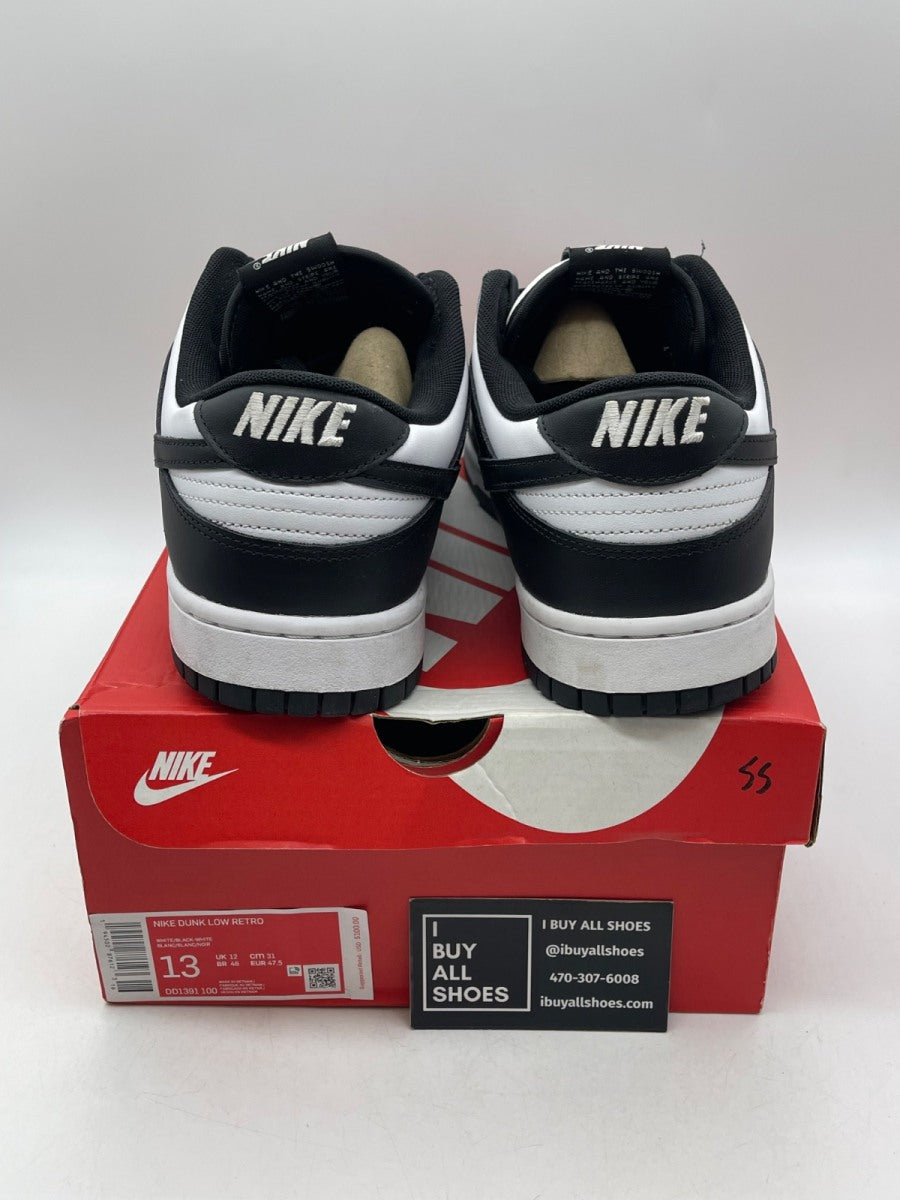 Nike Dunk Low Retro White Black Panda 13 (Moderately Worn Pre-Owned) - Image 3