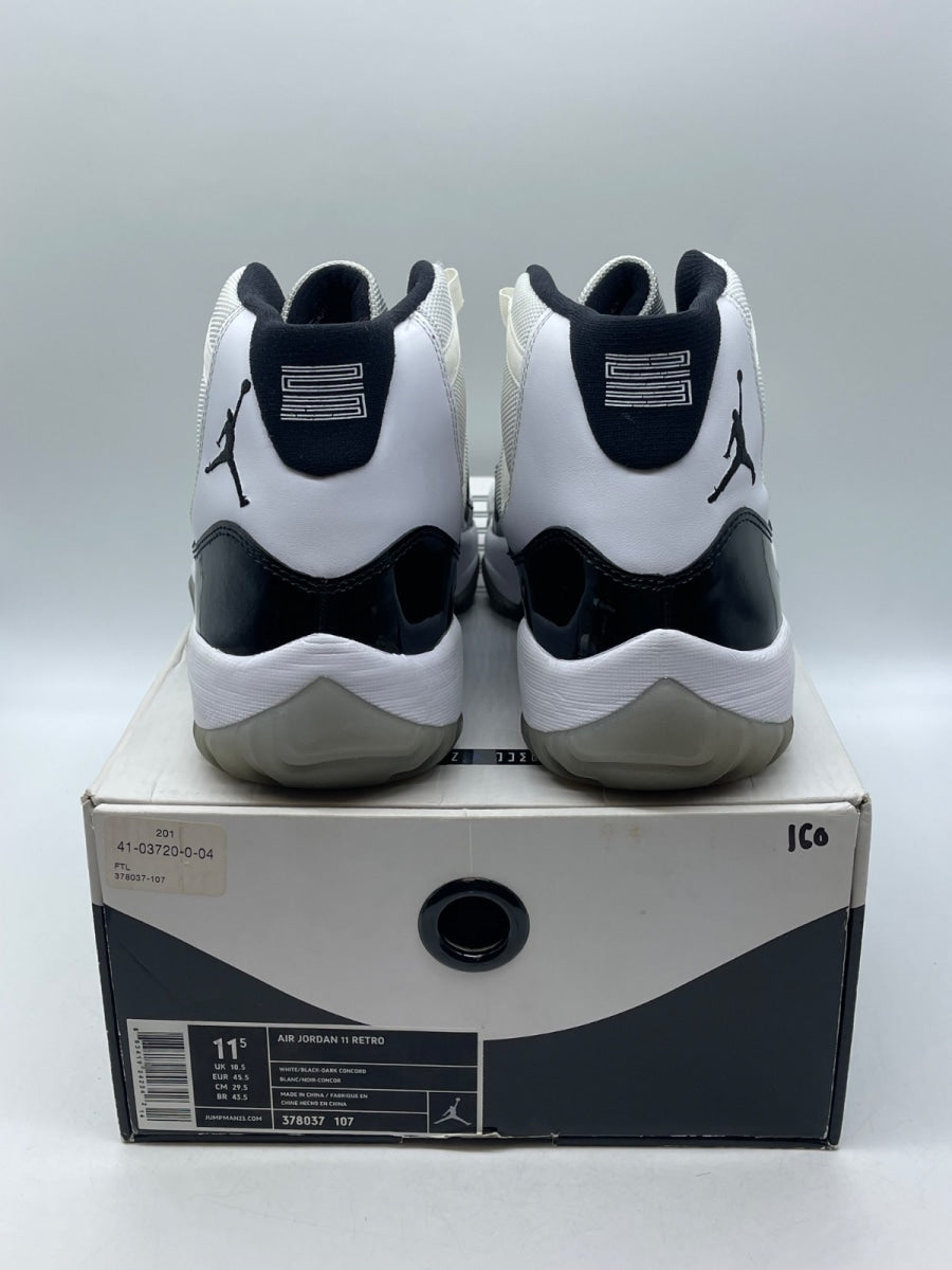 Jordan 11 Retro Concord (2011) 11.5 (Moderately Worn Pre-Owned)JordanWhite/Black-Dark Concord - Image 3