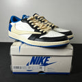 Jordan 1 Retro Low OG SP Fragment x Travis Scott 12 (Lightly Worn Pre-Owned)JordanWhite/Black-Royal-Sail - Image 1
