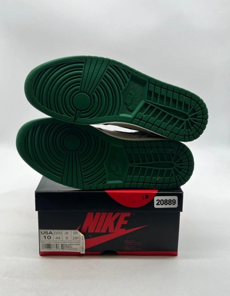 Jordan 1 Retro High Pine Green 10 (Moderately Worn Pre-Owned)JordanPine Green/Sail-Black - Image 8