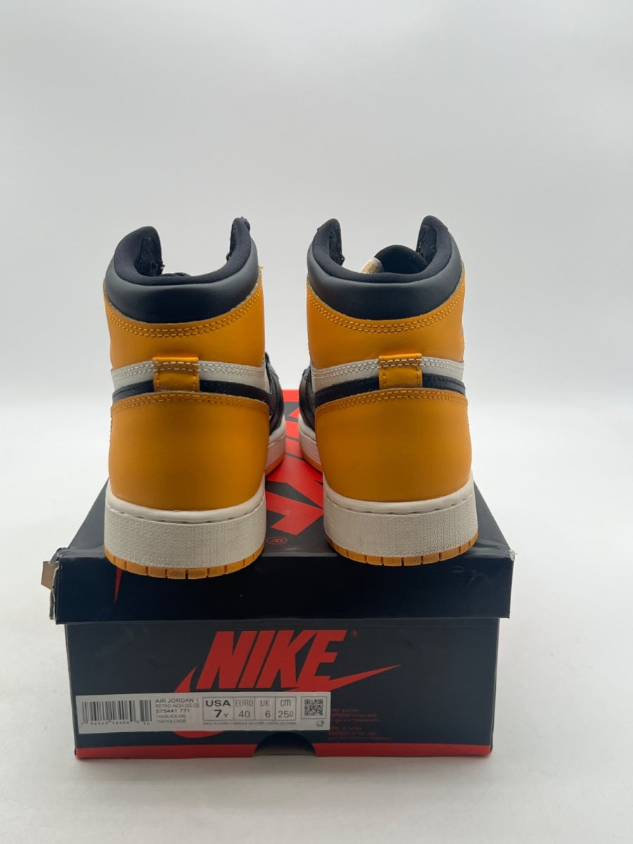 Jordan 1 Retro High OG Taxi (GS) 7Y (Lightly Worn Pre-Owned) - Image 3