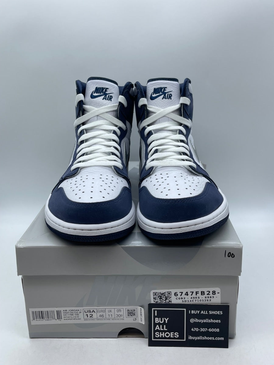 Jordan 1 Retro High CO.JP Midnight Navy (2020) 12 (Moderately Worn Pre-Owned) - Image 2