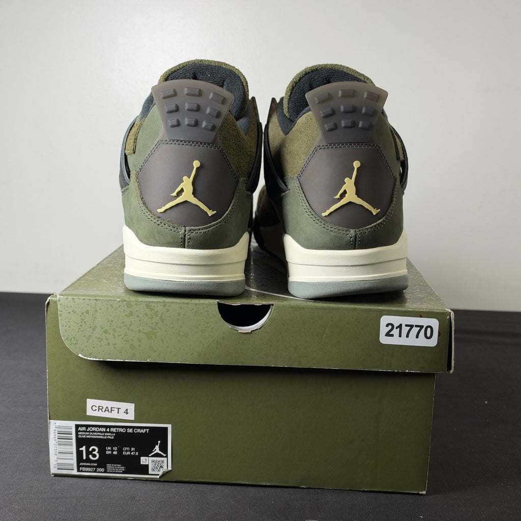 Jordan 4 Retro SE Craft Medium Olive (Size 13) - aux