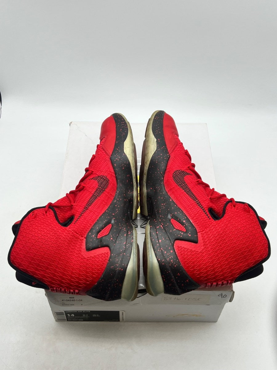 Nike LeBron 13 Elite University Red 14 (Moderately Worn Pre-Owned) - Image 9