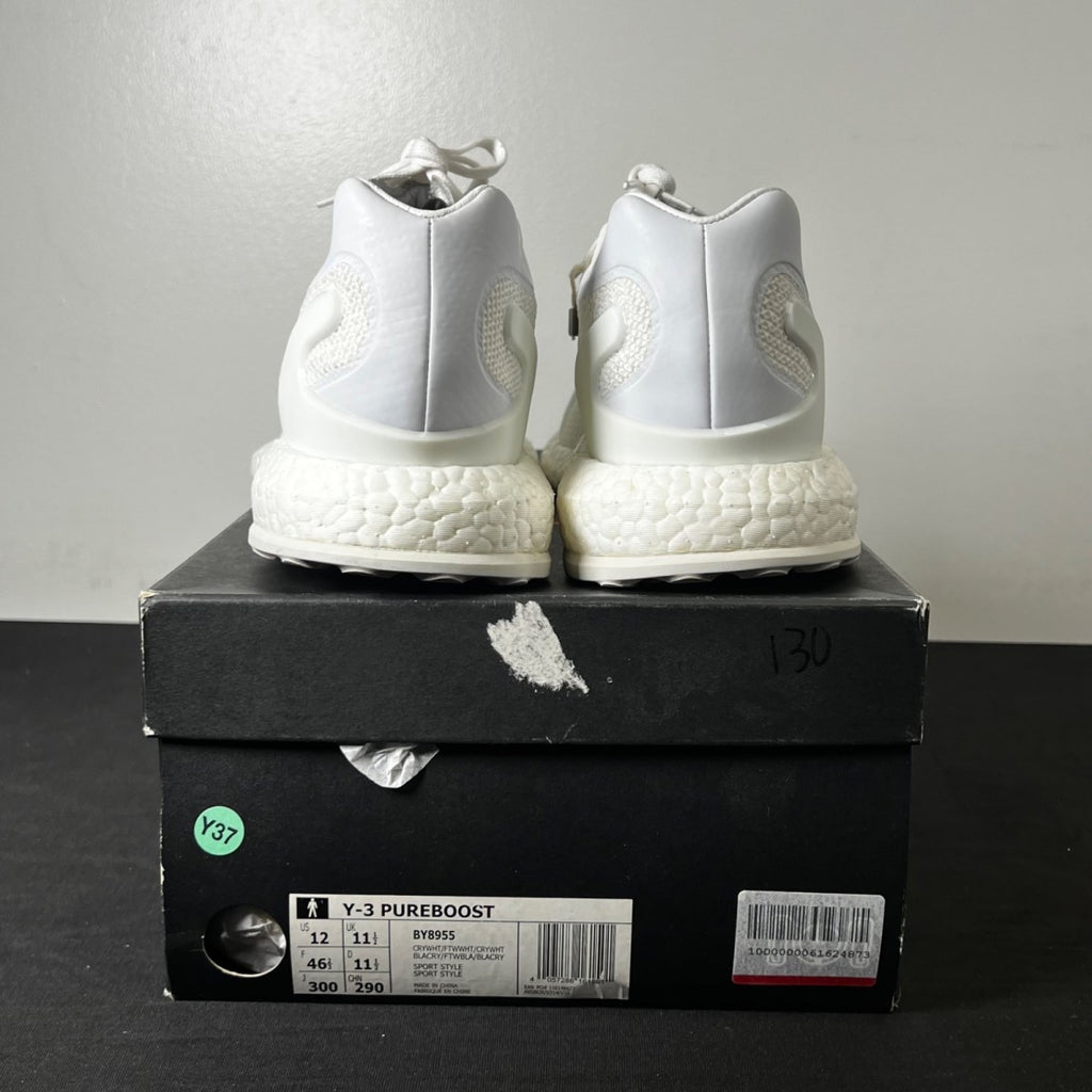 adidas Y-3 Pureboost Triple White (Size 12) - Image 5