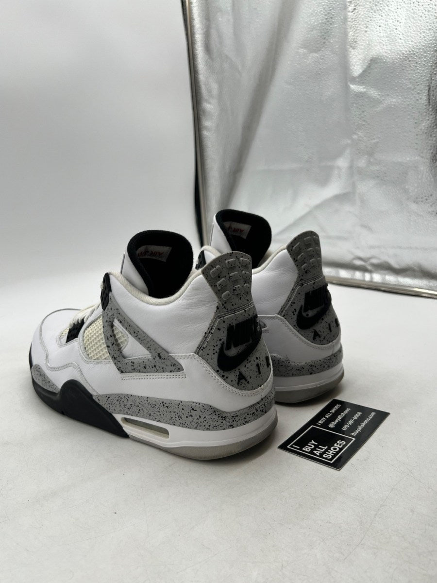 Jordan 4 Retro White Cement (2016) 12 (Moderately Worn Pre-Owned) - Image 4