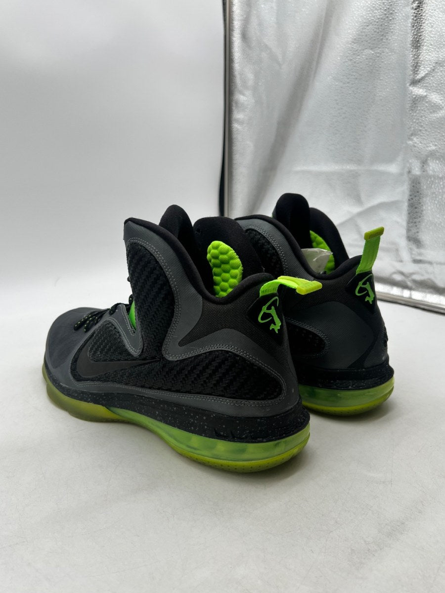 Nike LeBron 9 Dunkman 11.5 (Lightly Worn Pre-Owned)NikeDark Grey/Black-Volt - Image 2