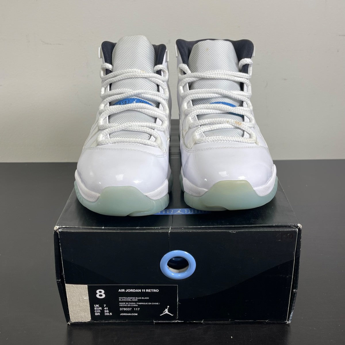 Jordan 11 Retro Legend Blue (2014) 8 (Moderately Worn Pre-Owned)JordanWhite/Black-Legend Blue - Image 2