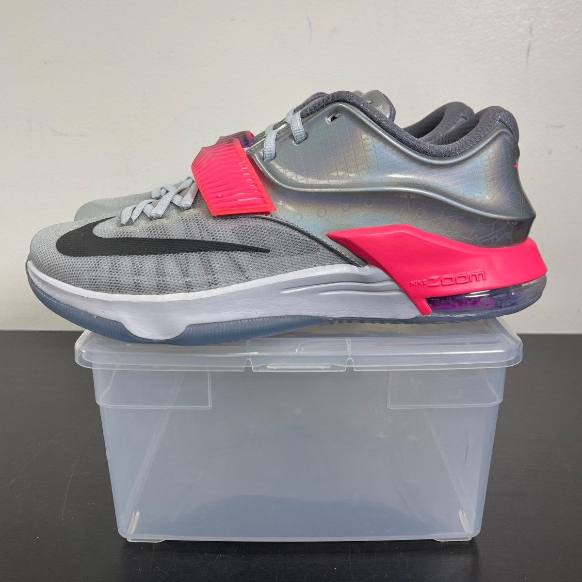Nike KD 7 All-Star 10.5 (Moderately Worn Pre-Owned)NikePure Platinum/Multi-Color-Black - Image 3
