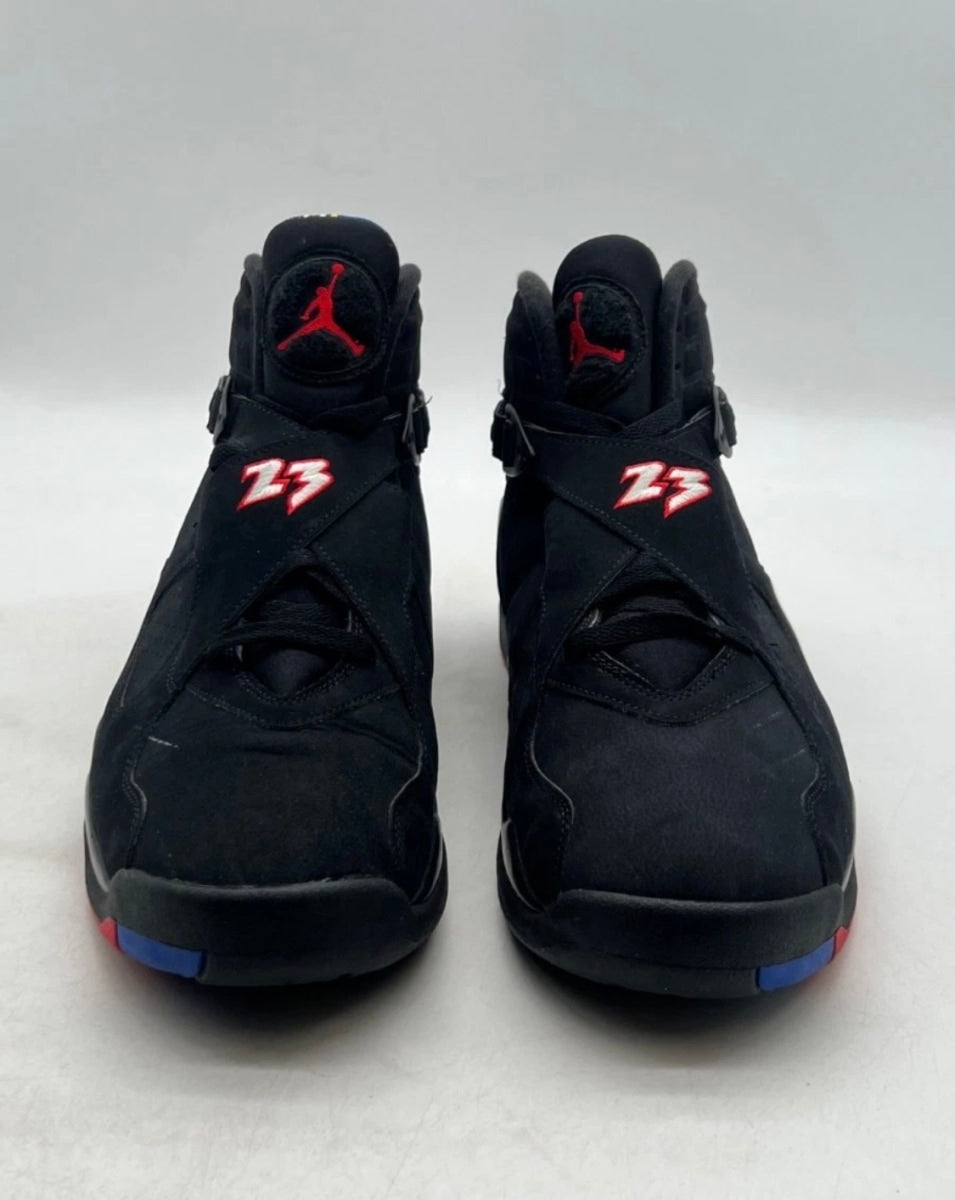 Jordan 8 Retro Playoffs (2023) 14 (Lightly Worn Pre-Owned)JordanBlack/True Red-White - Image 2