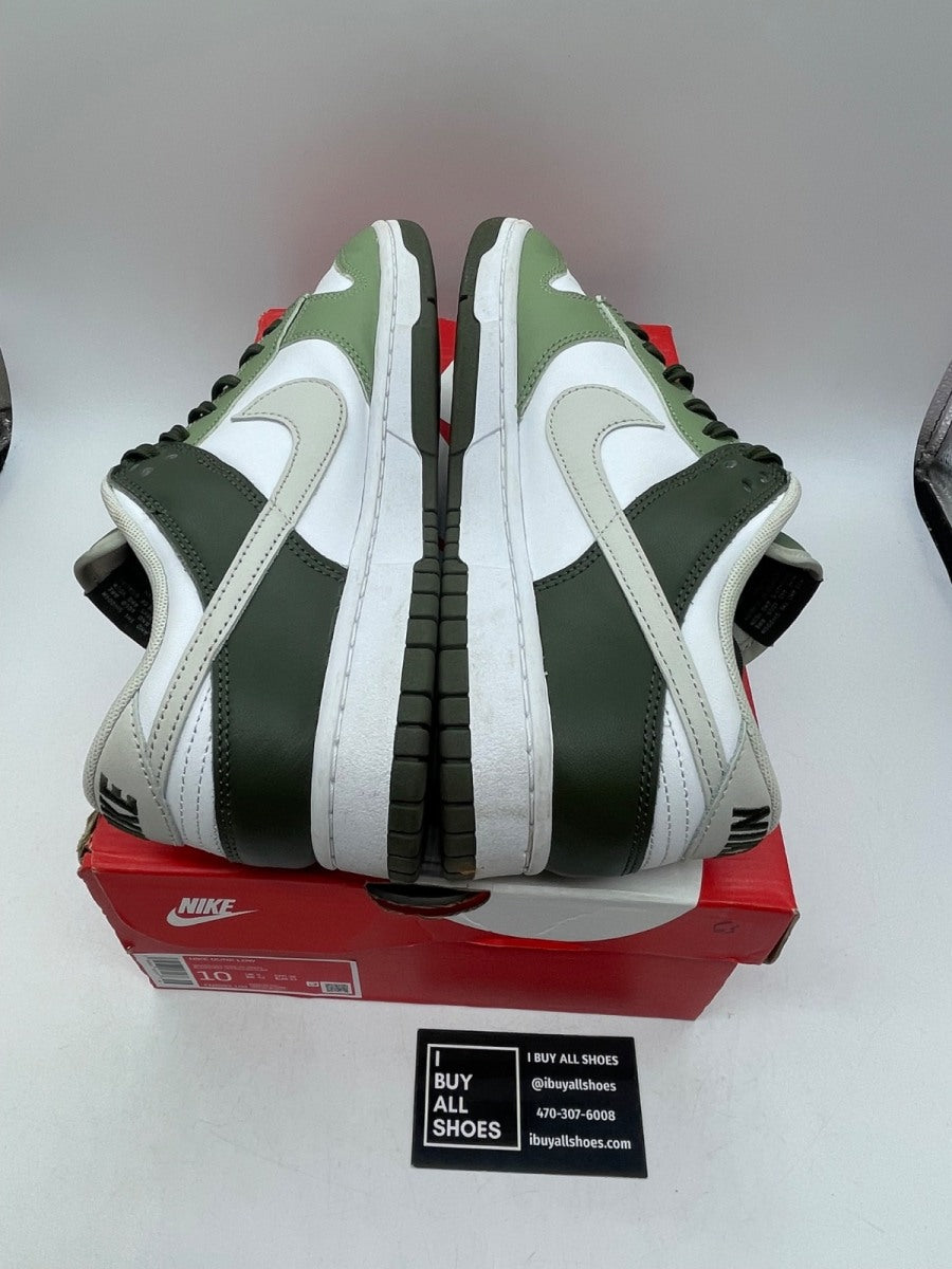 Nike Dunk Low Oil Green Cargo Khaki 10 (Moderately Worn Pre-Owned) - Image 6