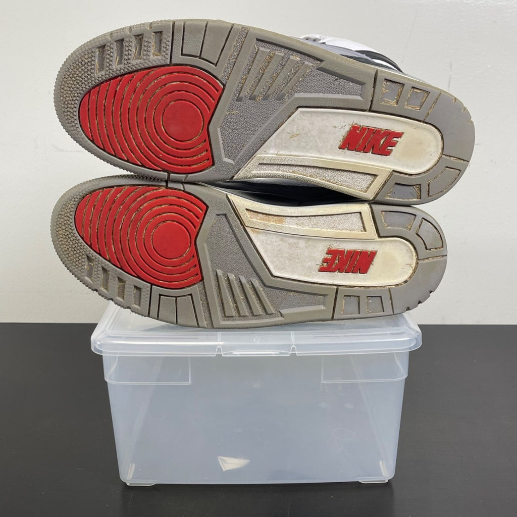 Jordan 3 Retro Tinker Hatfield 11.5 (Moderately Worn Pre-Owned)JordanWhite/Black-Fire Red-Cement Grey - Image 5