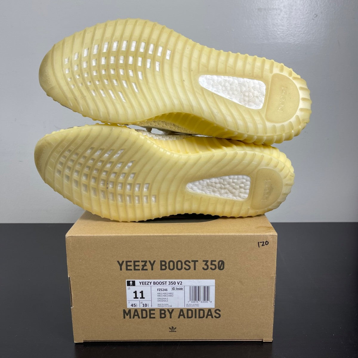 adidas Yeezy Boost 350 V2 Natural 11 (Moderately Worn Pre-Owned)adidasNatural/Natural/Natural - Image 5