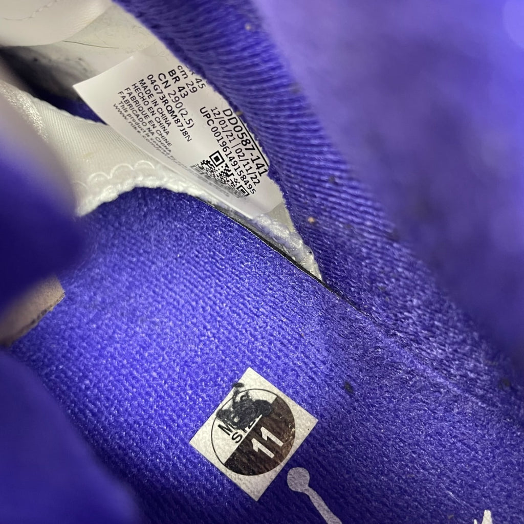 Jordan 5 Retro Dark Concord 11 (Moderately Worn Pre-Owned)JordanWhite/Dark Concord-Black - Image 6